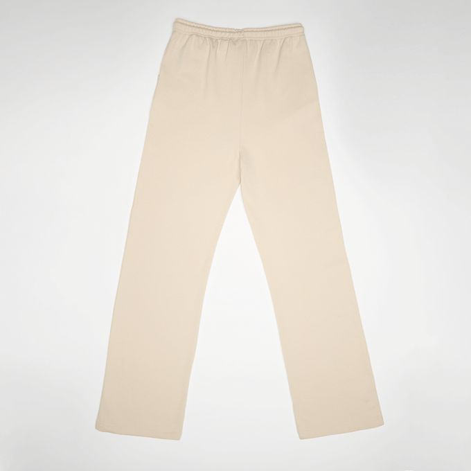 New Balance French-Terry Small Logo Wide Leg Jogger bege 49044 2