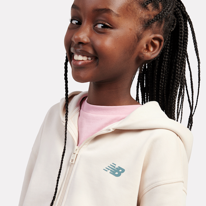 New Balance Premium Borg Fleece Zip Thru Funnel groen 49059 4