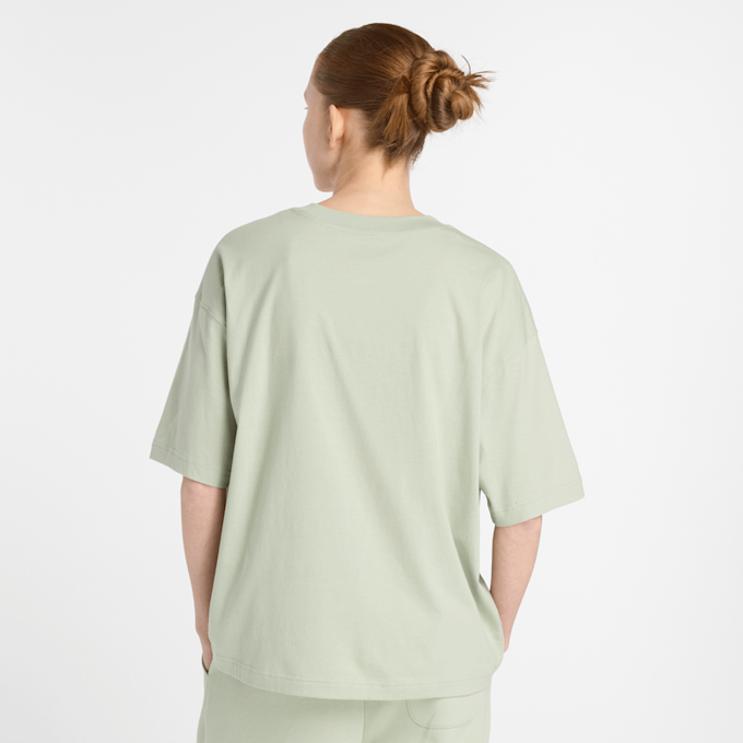 New Balance Linear Heritage Oversized T-Shirt verde 49072 3