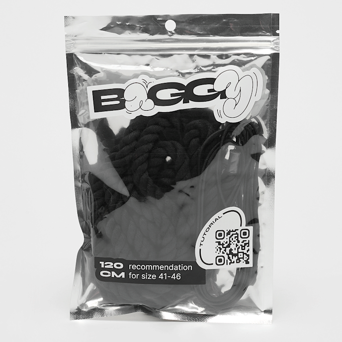 BAGGY ROPE LACES 10mm SET 120cm jet black crna 49111 1