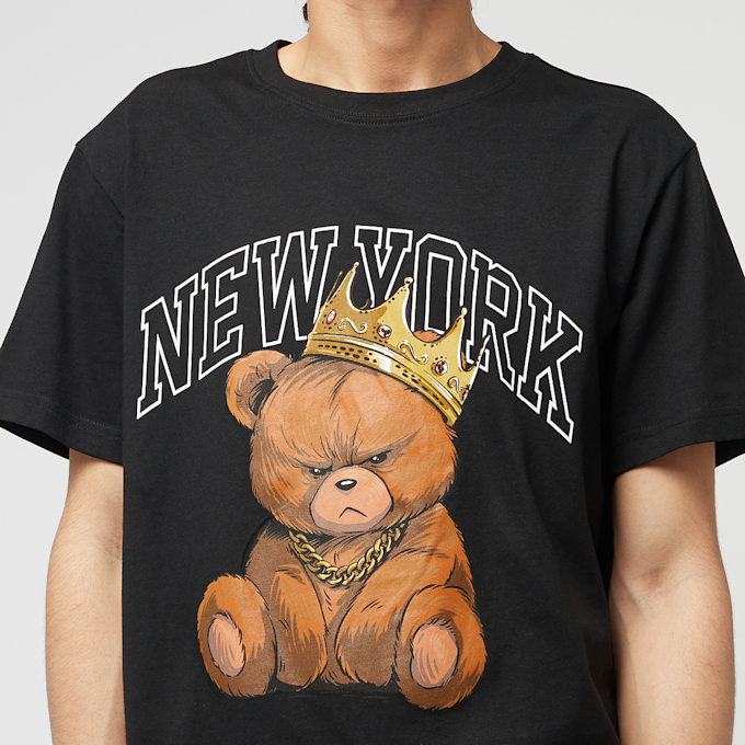 Mister Tee NY Crowned Bear Tee zwart 49133 3
