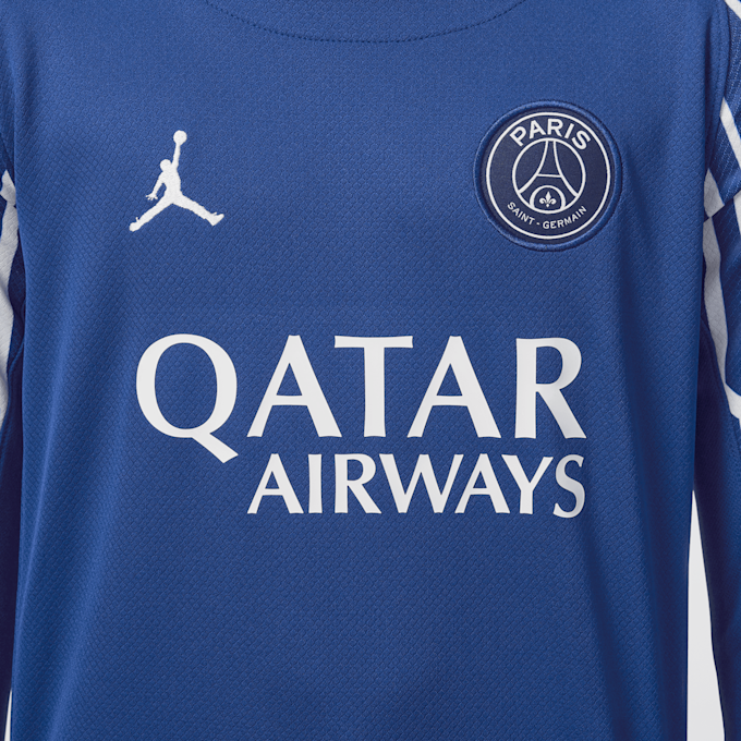 Jordan PSG Nike Dri-Fit Jersey Shortsleeve Stadium Fourth bleu 49130 4