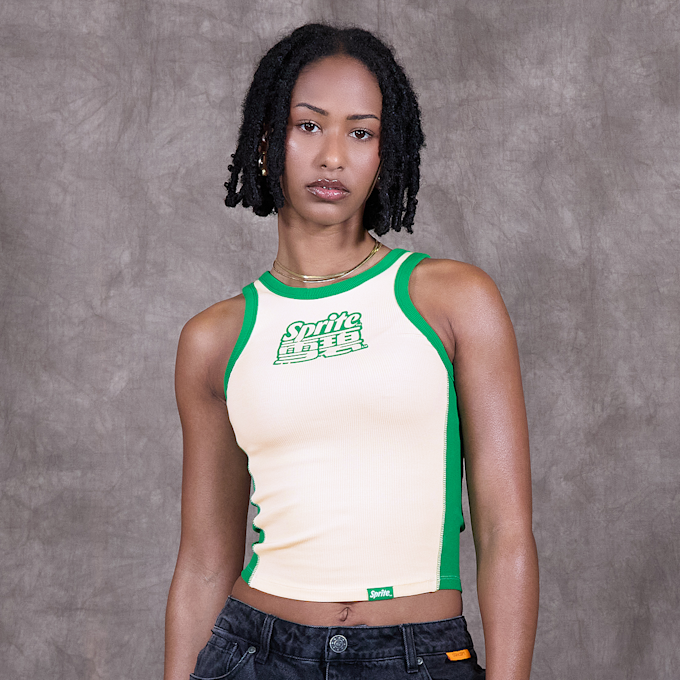 Sprite x SNIPES Lingual Rib Tank Top beż 49149 1