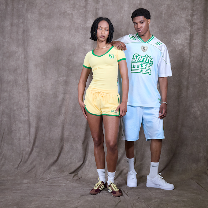 Sprite x SNIPES Terry Racer Shorts amarillo 49153 5