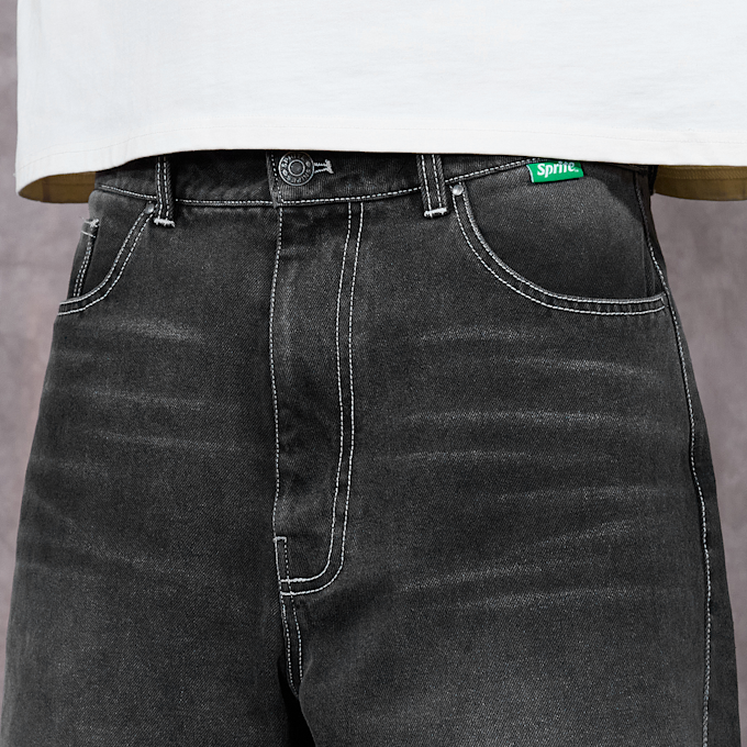 Sprite x SNIPES Spark Denim Shorts siva 49199 3