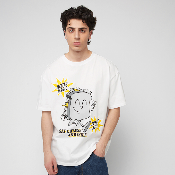 Mister Tee Cheese And Smile Oversize Tee blanc 49228 1