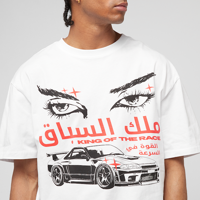 Mister Tee King Of The Race Oversize Tee blanc 49241 3
