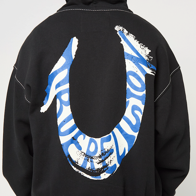 True Religion Hs Paint Cinched Big T Zip Up noir 49267 4