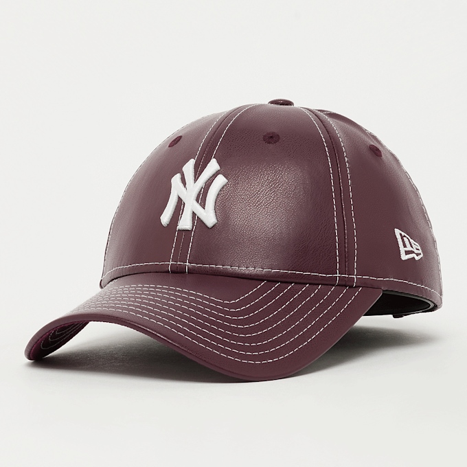 New Era FEMALE 9FORTY Topstitch PU New York Yankees rojo 49325 1