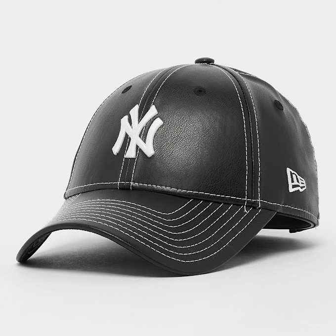 New Era FEMALE 9FORTY Topstitch PU New York Yankees schwarz 49326 1