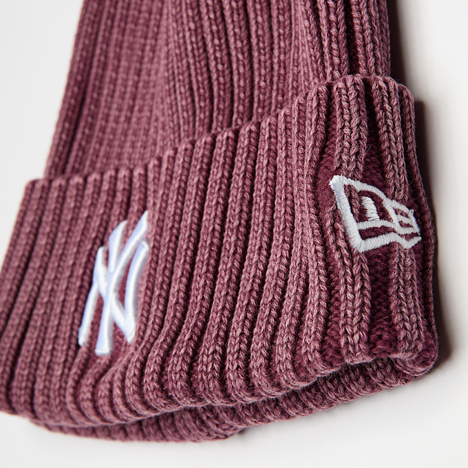 New Era Washed Beanie MLB New York Yankees pourpre 49393 3