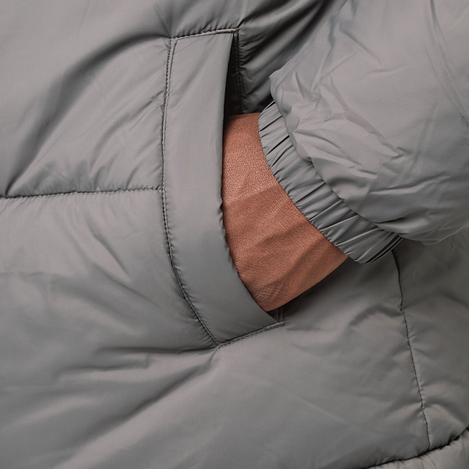 Urban Classics Shiny Puffer Jacket With Hood grigio 49403 3