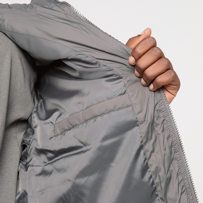 Urban Classics Shiny Puffer Jacket With Hood grau 49403 4