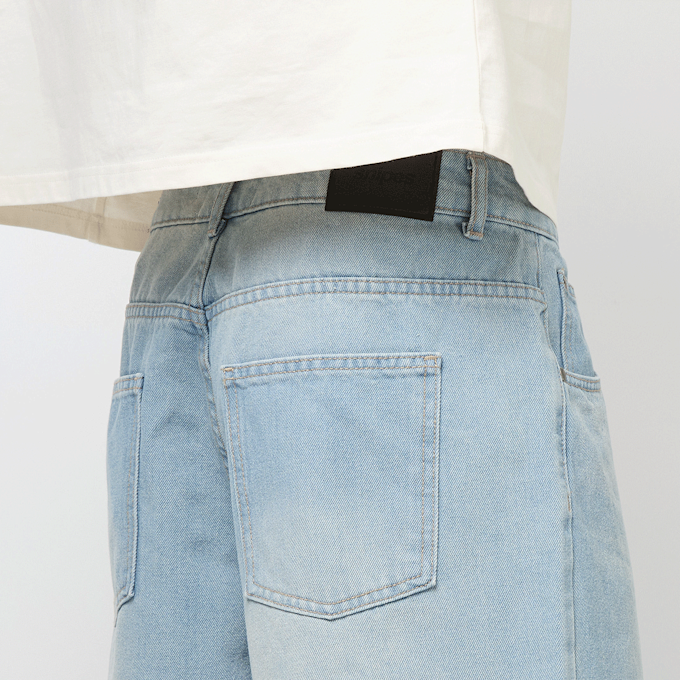 SNIPES Jimmy Baggy Denim Shorts plava 49725 4