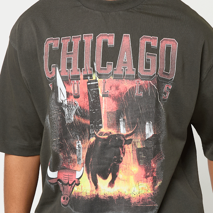 New Era NBA Washed Graphic Tee Chicago Bulls cinzento 49739 3