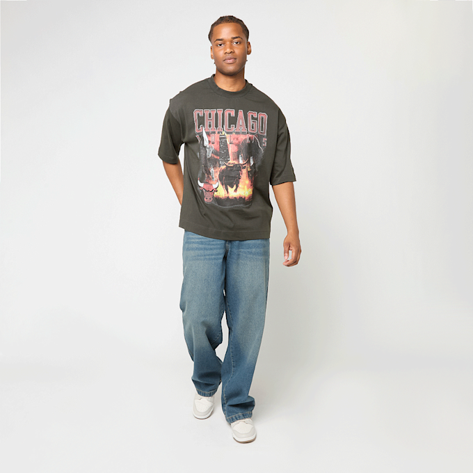 New Era NBA Washed Graphic Tee Chicago Bulls grau 49739 4