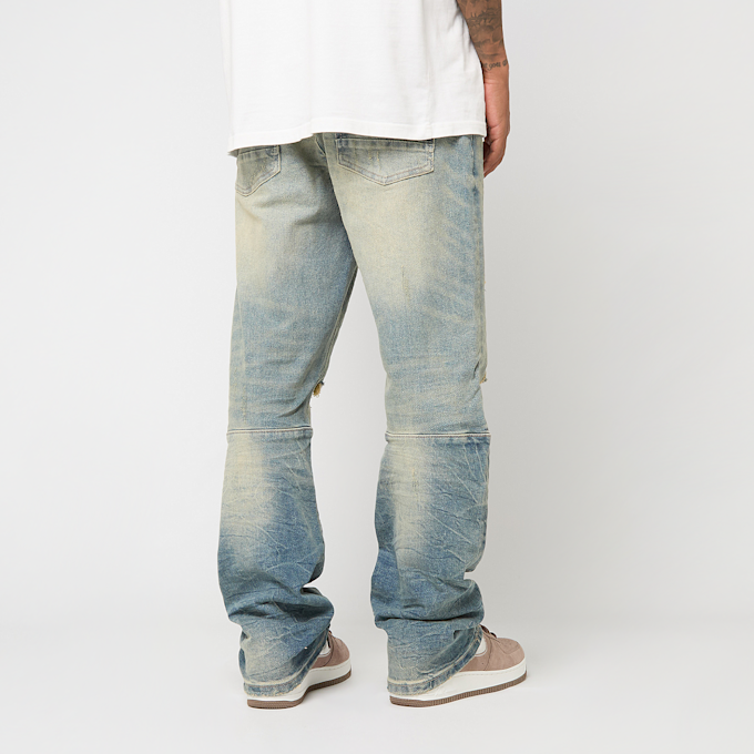 Smoke Rise Heavy Whisker Effect Jeans blu 49771 2