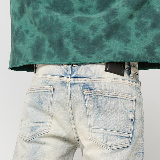 Smoke Rise Wave Effect Jeans bleu 49774 4