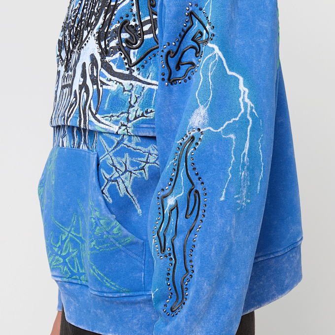 Smoke Rise Paradise Fleece Hoodie blauw 49803 5