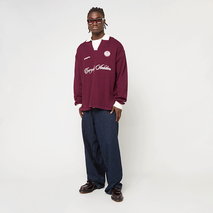 Pegador Yemo Regular Longsleeve Knit Trikot rosso 49810 4