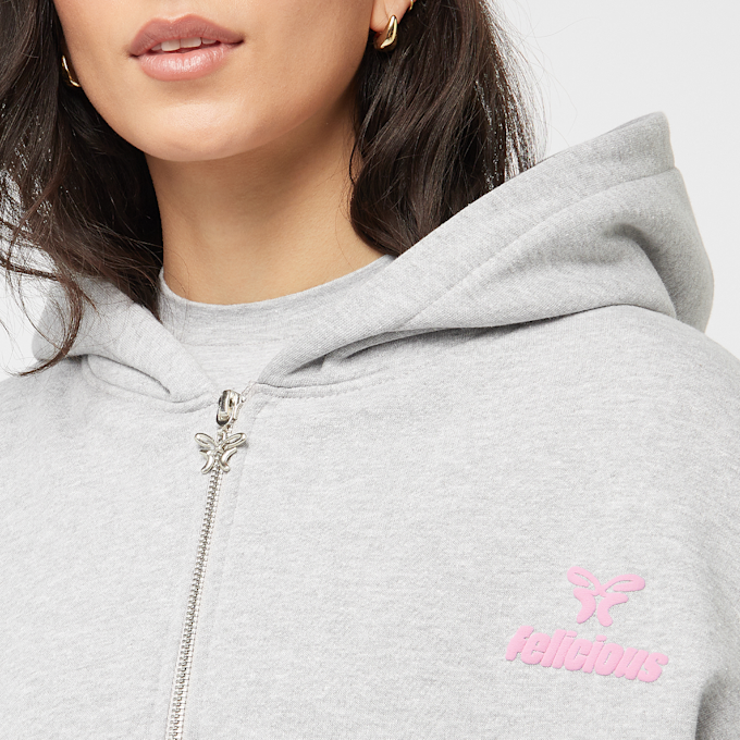 Felicious Basic Chest Logo Zipper gris 61387 3