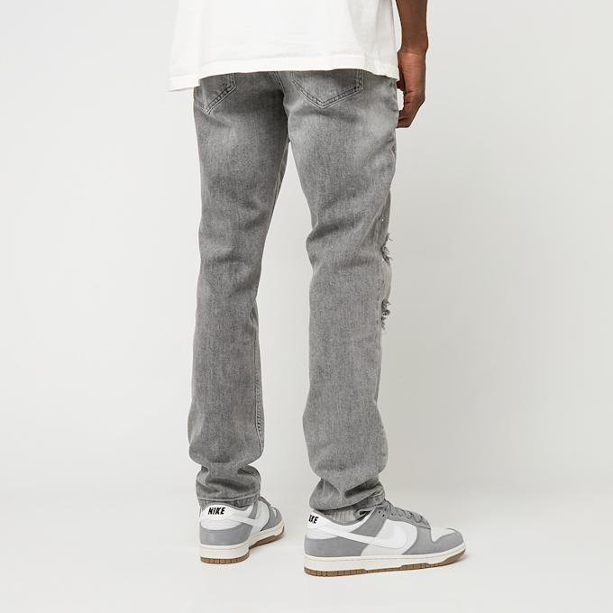 2Y STUDIOS Victor Ripped Slim Fit Jeans siva 61381 2