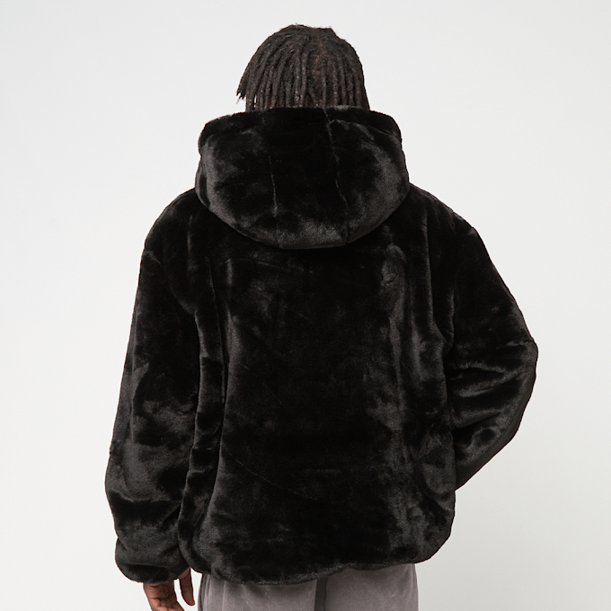Urban Classics Full Zip Faux Fur Hoodie nero 61361 2