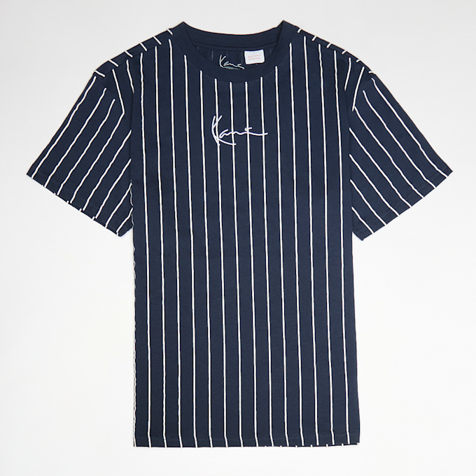 Karl Kani Small Signature Essential Pinstripe Tee Junior azul 61413 1