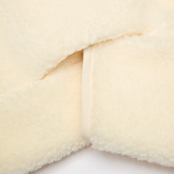 Karl Kani Signature Rubber Patch Teddy Zip Hoodie beige 61419 4