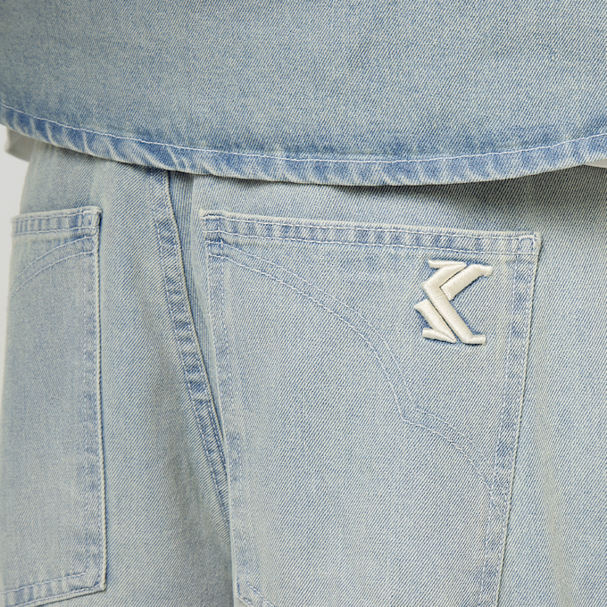 Karl Kani OG K Washed Western Relaxed Baggy Jeans plava 61427 4