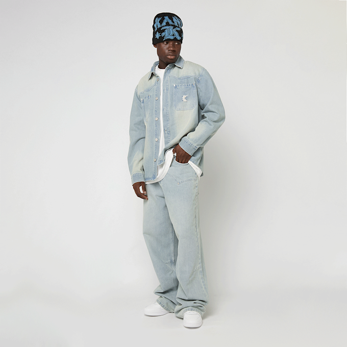 Karl Kani OG K Washed Western Relaxed Baggy Jeans blu 61427 5