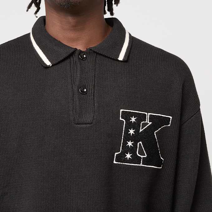 Karl Kani Star K Knit Poloshirt zwart 61443 3