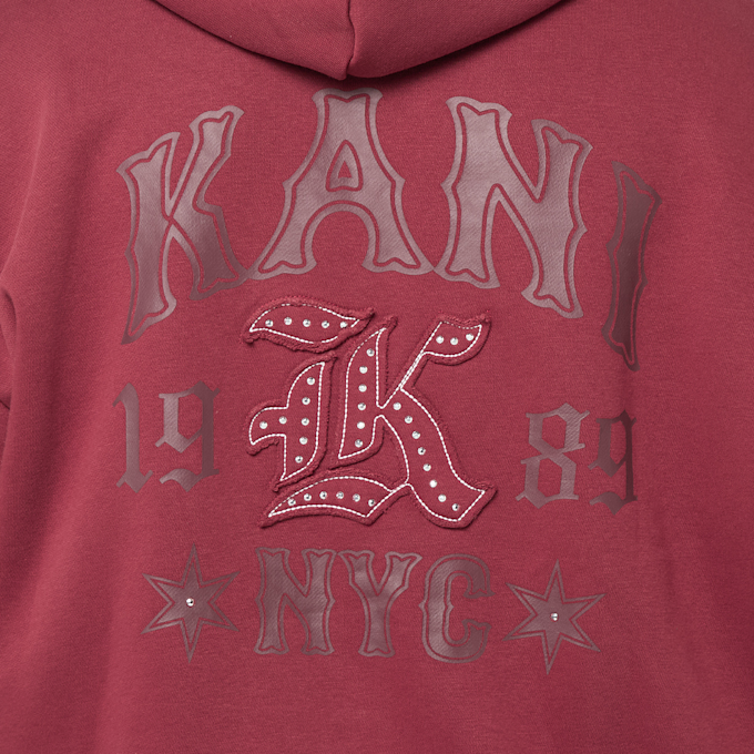 Karl Kani Western Os Zip Hoodie rosso 61449 3