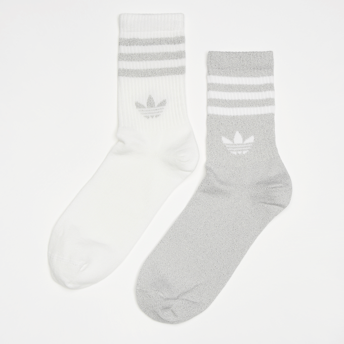 adidas Originals Glitter Crew Socks (2 Pack) plata 84510 1