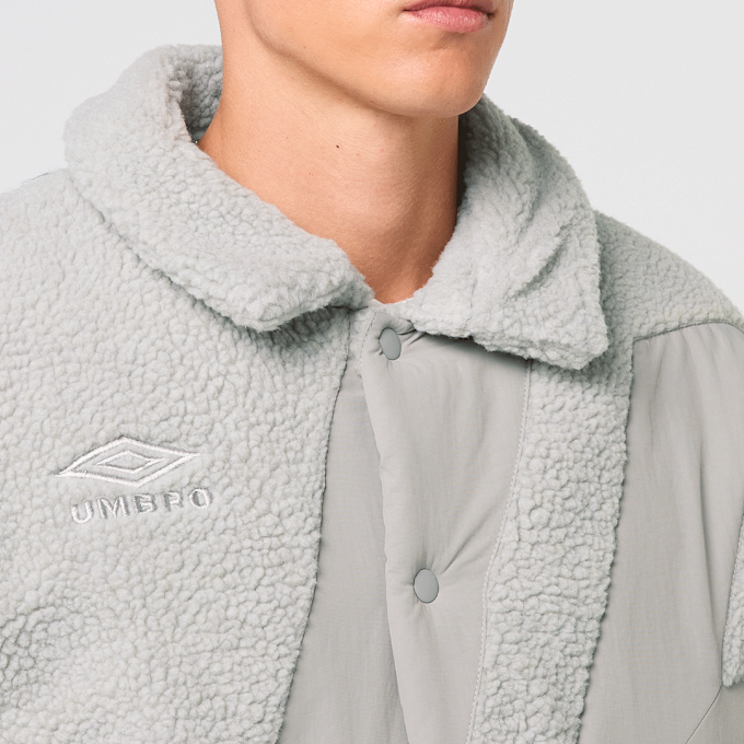 Umbro Fleece Coach Jacket gris 84444 3