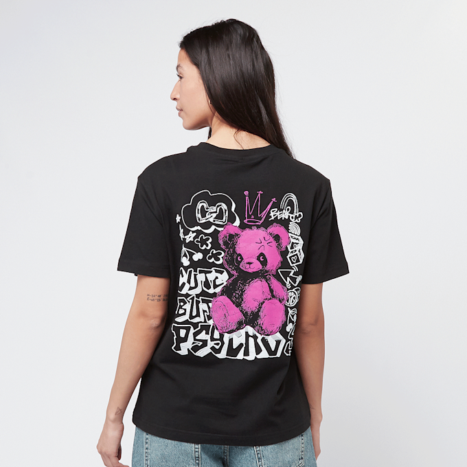 Miss Tee Cute But Psycho Tee zwart 84602 1