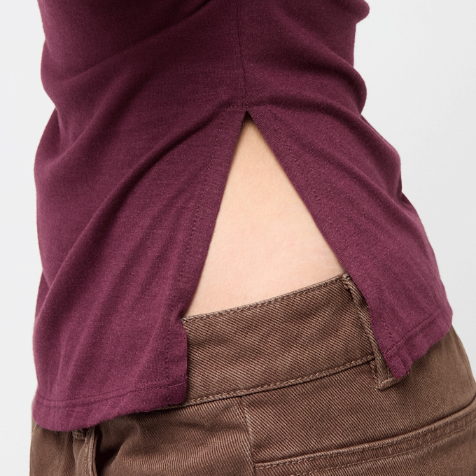 Decibel Gathered Longsleeve rouge 84608 3