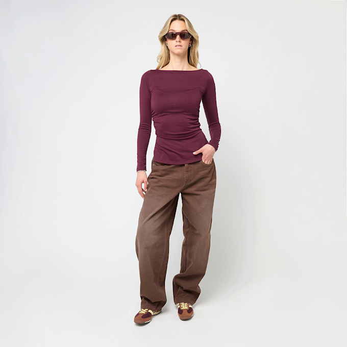 Decibel Gathered Longsleeve rood 84608 5