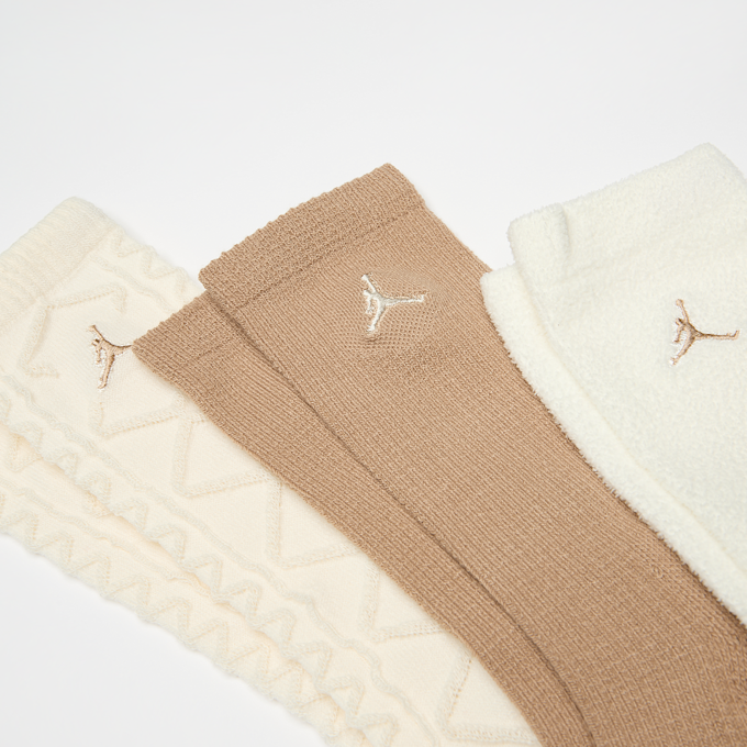 Jordan 3 PACK - JORDAN H25 GIFTING CREW pale ivory višebojno 91176 2