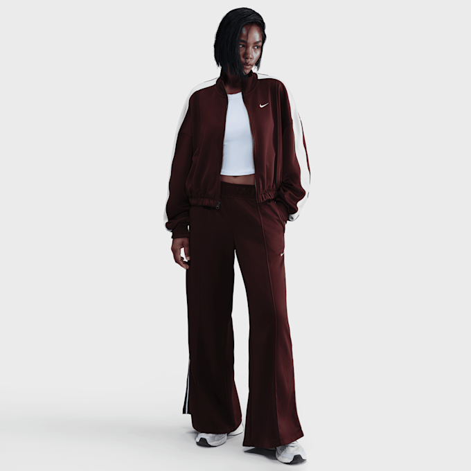 Nike Sportswear Mid-Rise Wide-Leg Track Pants rouge 91690 5