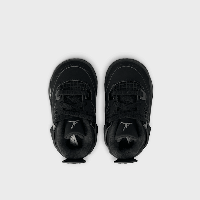 Jordan Air Jordan 4 Retro "Black Cat" Crianças Pequena preto 91776 6