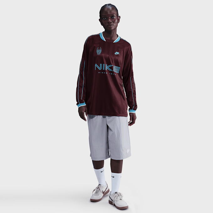 Nike Sportswear Long-Sleeve Jersey Top rojo 91788 6