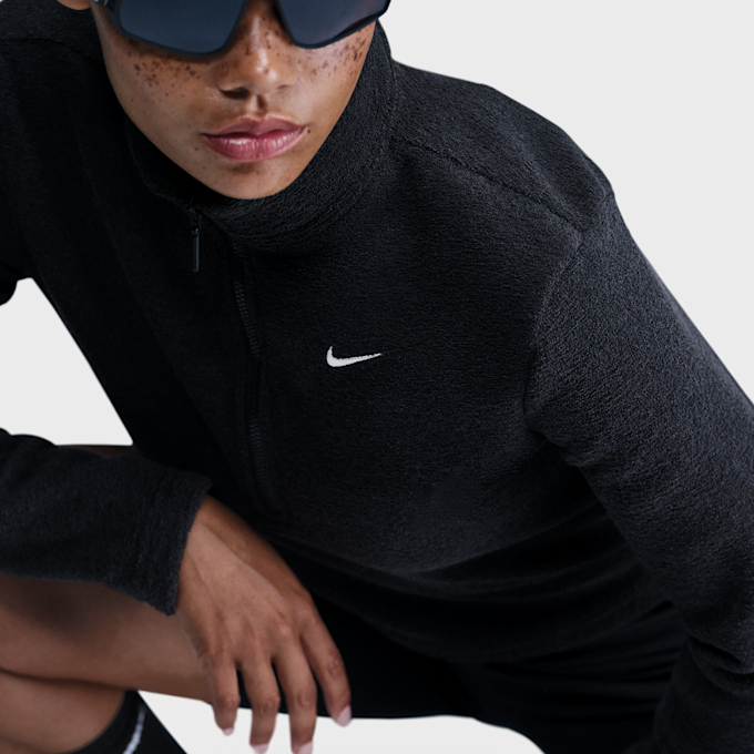 Nike Sportswear Phoenix Plush Slim Long-Sleeve Cozy Fleece 1/2-Zip Top negro 91789 3