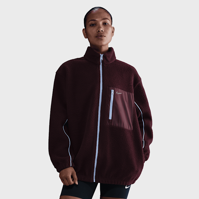 Nike Sportswear Full-Zip High-Pile Fleece Jacket crvena 91792 1