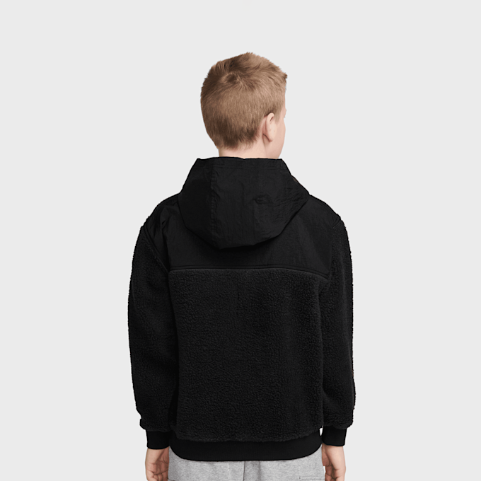 Nike Sportswear Club Fleece Loose 1/4-Zip Hoodie schwarz 91803 2