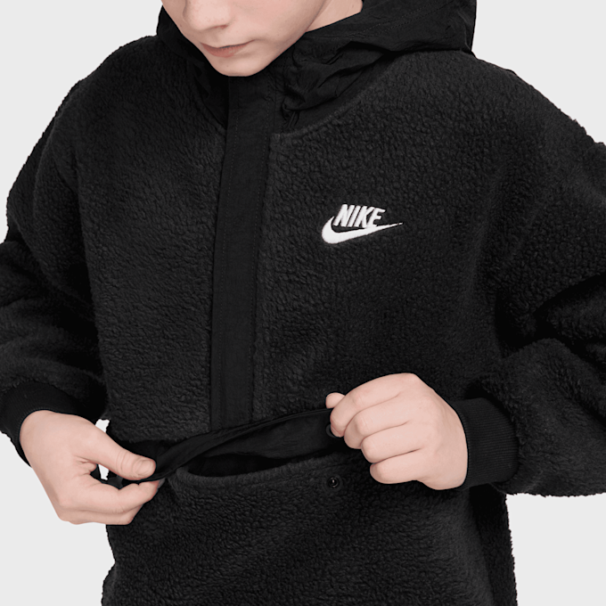 Nike Sportswear Club Fleece Loose 1/4-Zip Hoodie noir 91803 3