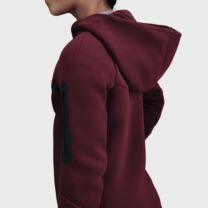 Nike   Sportswear Tech Fleece Full-Zip Hoodie rojo 91806 4