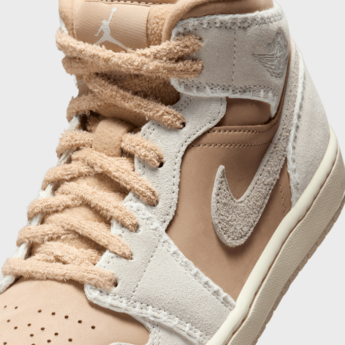 Jordan Air Jordan 1 Mid Se hemp/lt orewood brn sail branco 91856 7