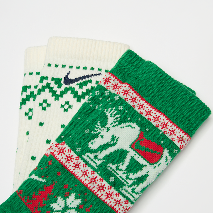 Nike 2 PACK - Everyday Plus Cushioned Winter Wonderland Crew Socks multicolorido 91818 2