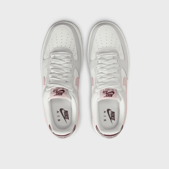 Nike Air Force 1 '07 summit white/plum chalk vast grey grijs 91751 6